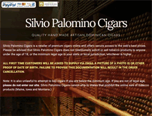 Tablet Screenshot of palomino-cigars.com